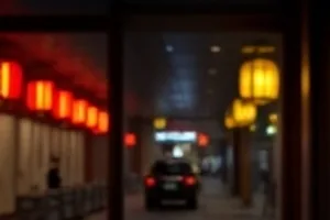 标本室封面：玻璃标本柜与一盏射灯