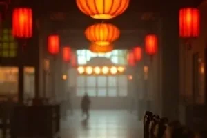 玻璃温室封面：温室穹顶下的植物与午后光斑